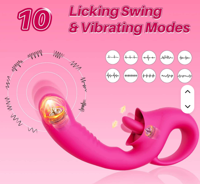 2 in 1 Tongue vibrator