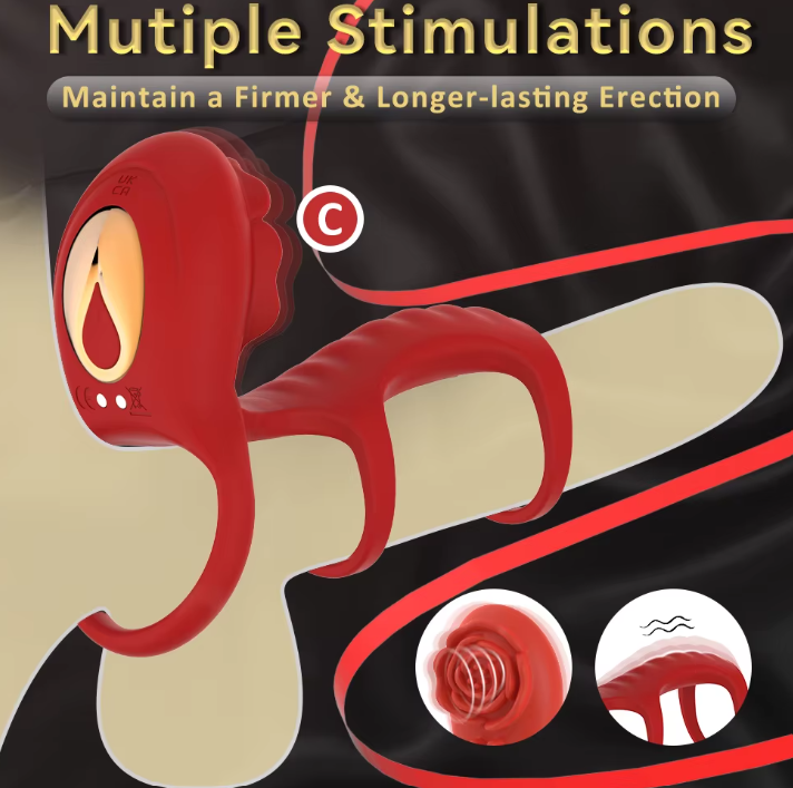Triple ring cock vibrator