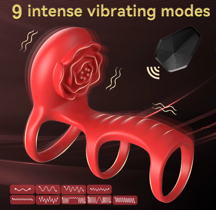 Triple ring cock vibrator
