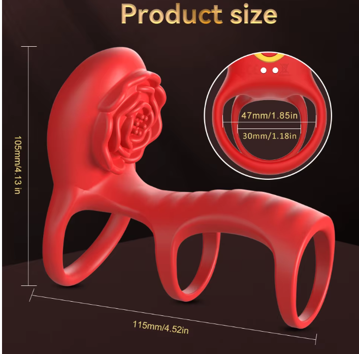 Triple ring cock vibrator