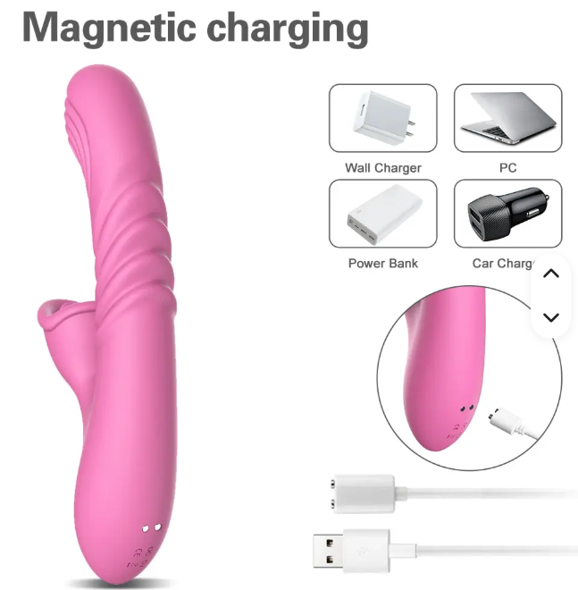 Tongue licking vibrator for women